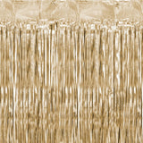 Partyvorhang lang Satin Gold Glitzer