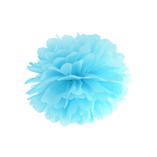 Pom Pom Ø 35cm Pastell Blau - DECORAMI 