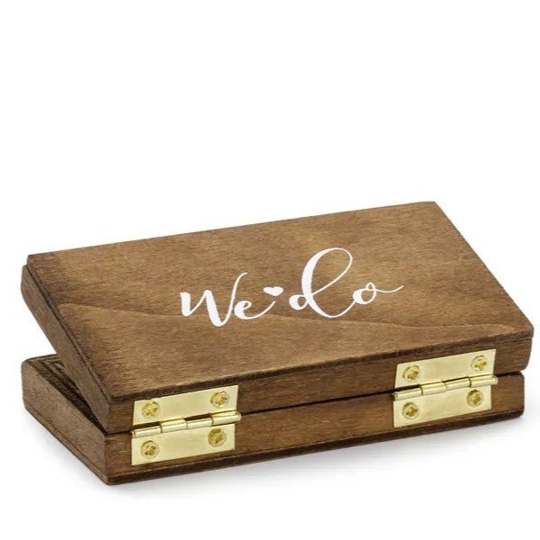 Ringbox "We do" aus Holz