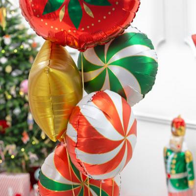 Rund-Folienballon Candy Rot