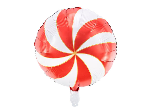 Rund-Folienballon Candy Rot