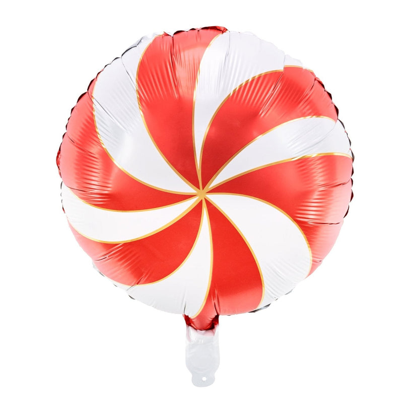 Rund-Folienballon Candy Rot