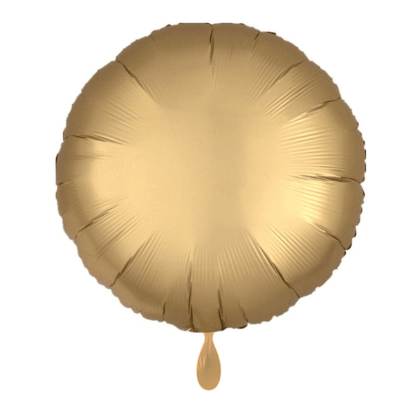 Rund-Folienballon Gold Satin