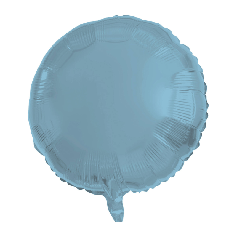 Rund-Folienballon Hellblau