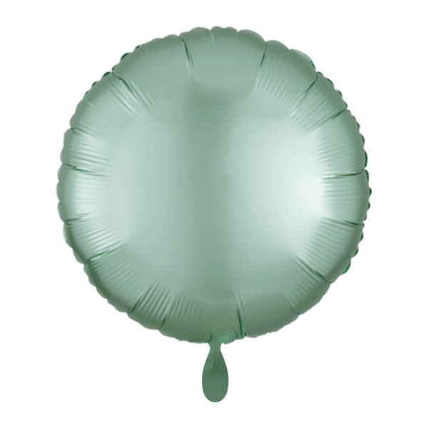 Rund-Folienballon Mint Satin