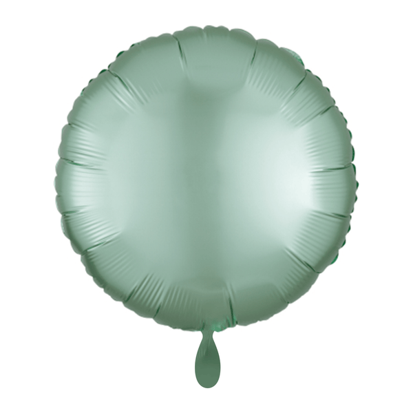Rund-Folienballon Mint Satin