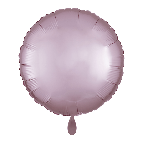 Rund-Folienballon Rosa Satin