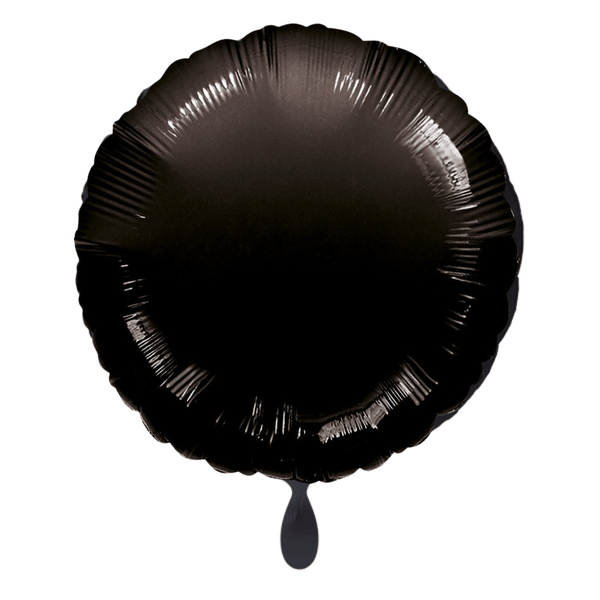 Rund-Folienballon Schwarz