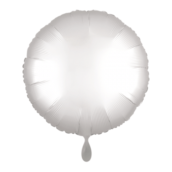 Rund-Folienballon Weiß