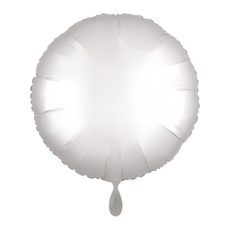Rund-Folienballon Weiß