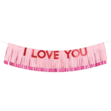 Seidenpapier Girlande "I Love You"