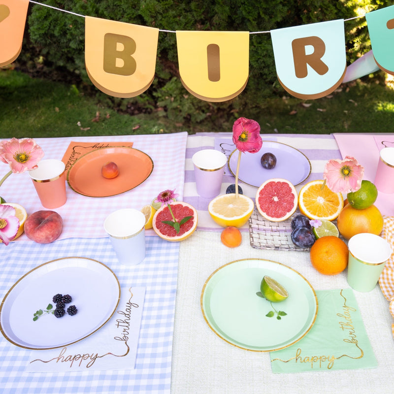 Servietten "Happy Birthday" Bunt 12 Stk.