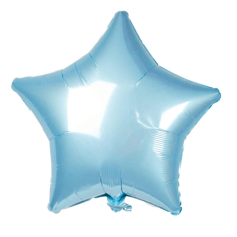 Stern-Folienballon Hellblau