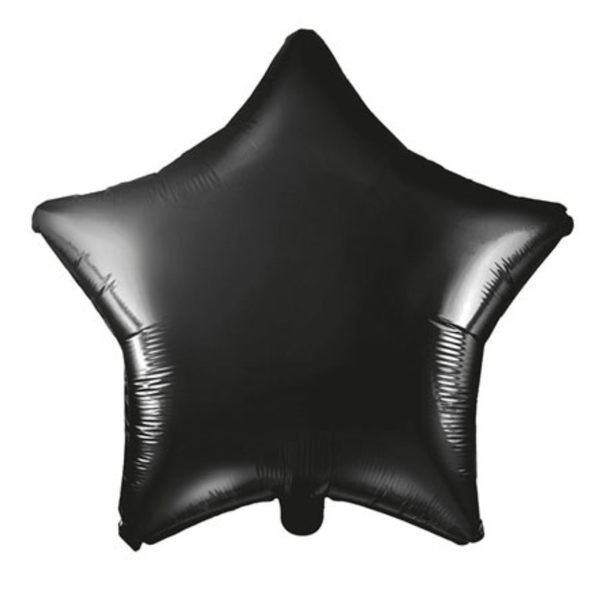 Stern-Folienballon Schwarz