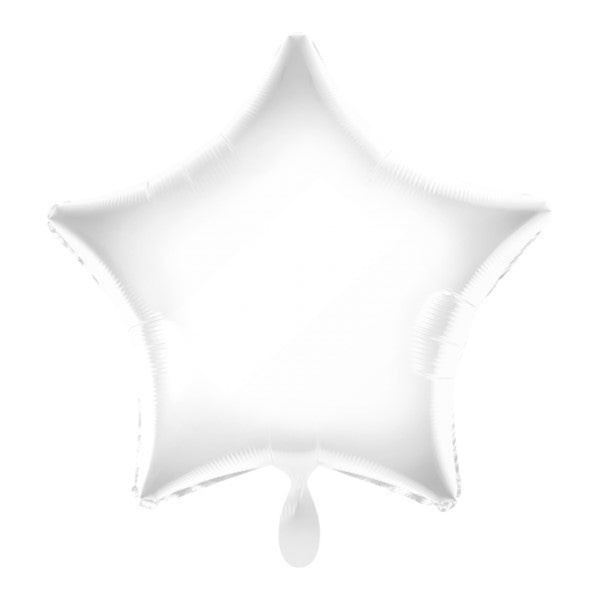 Stern-Folienballon Weiß
