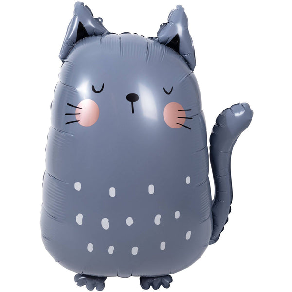 Tierballon XL Kater Grau