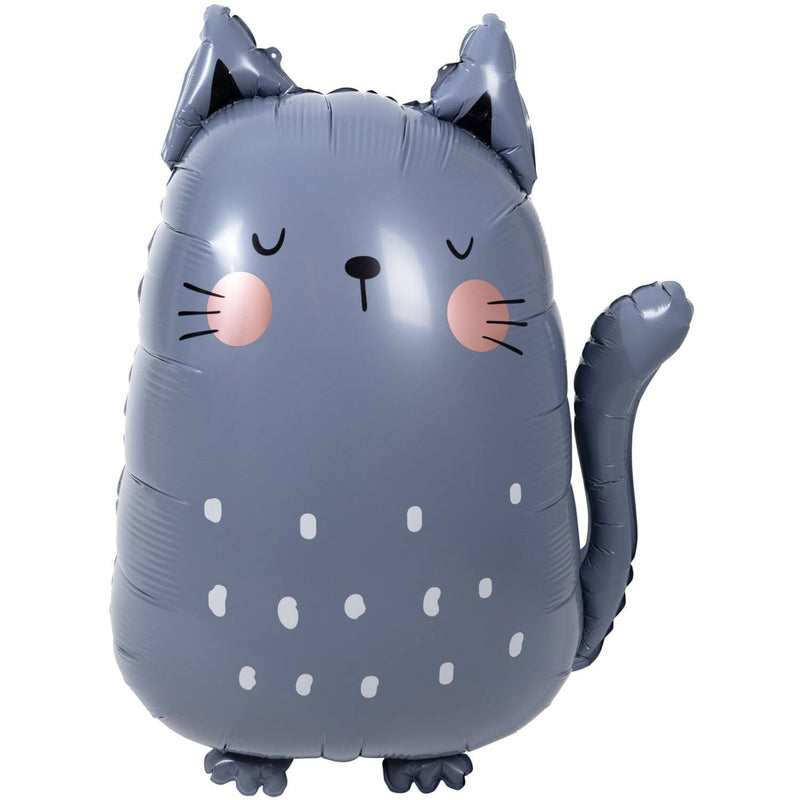 Tierballon XL Kater Grau