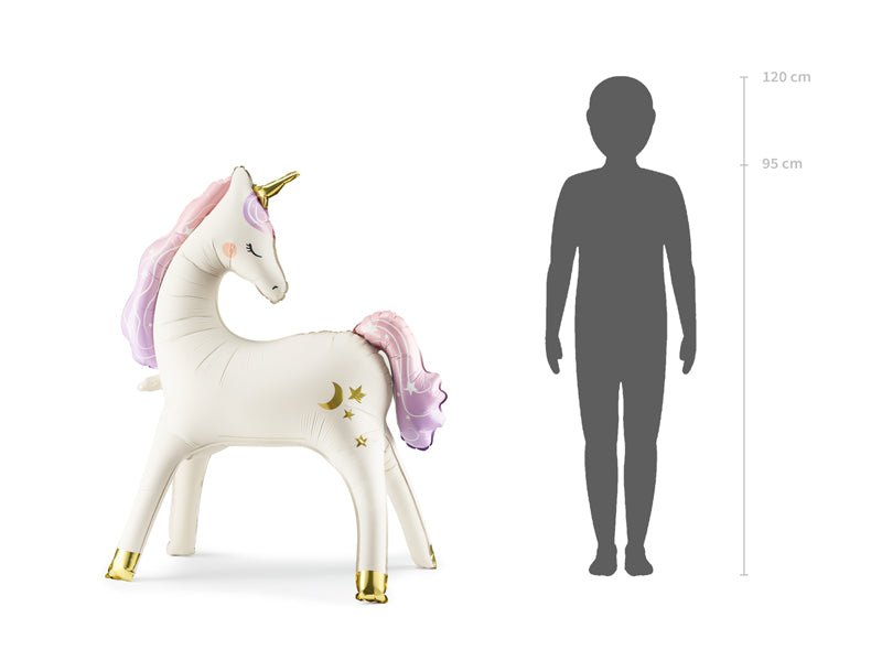 Tierballon XXL Stehendes Einhorn