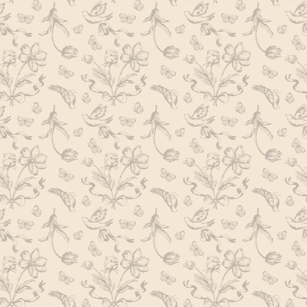 Tischdecke Beige Blumen