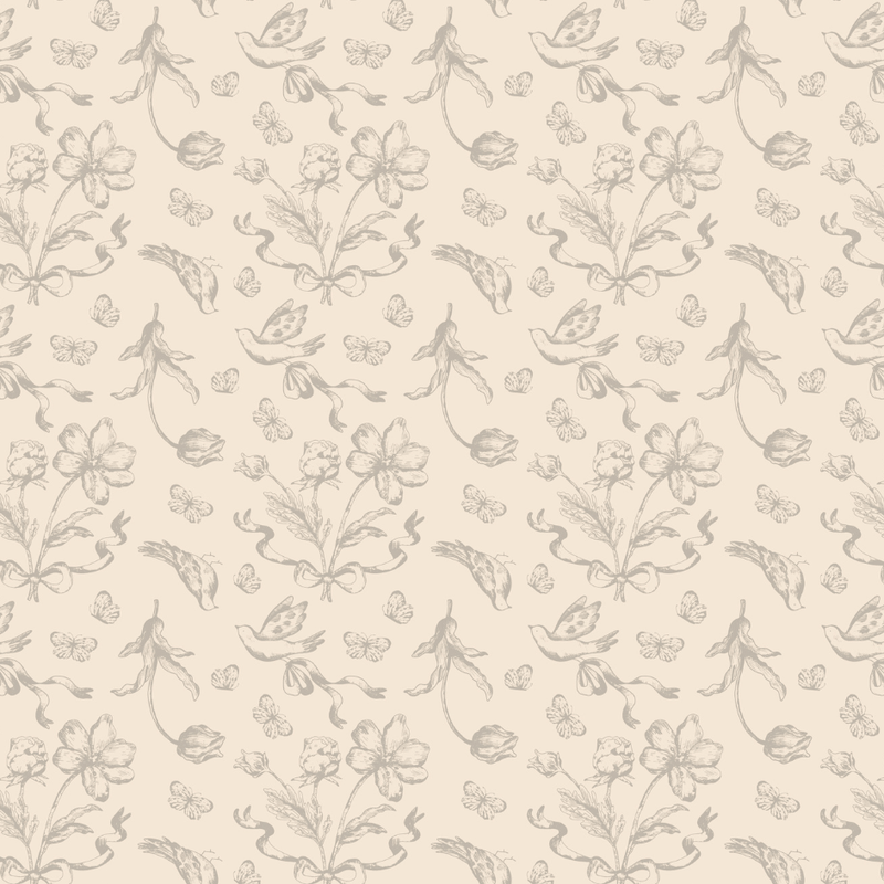 Tischdecke Beige Blumen