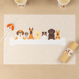 Tischset Hundeparty 6 Stk.