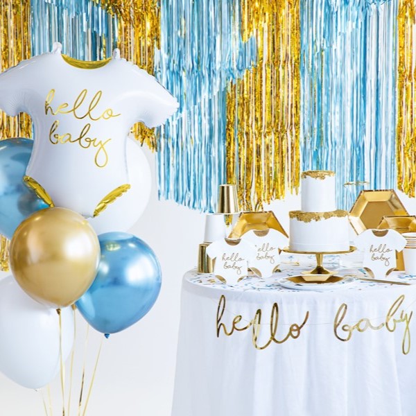 Party Glitzer-Vorhang lang Gold