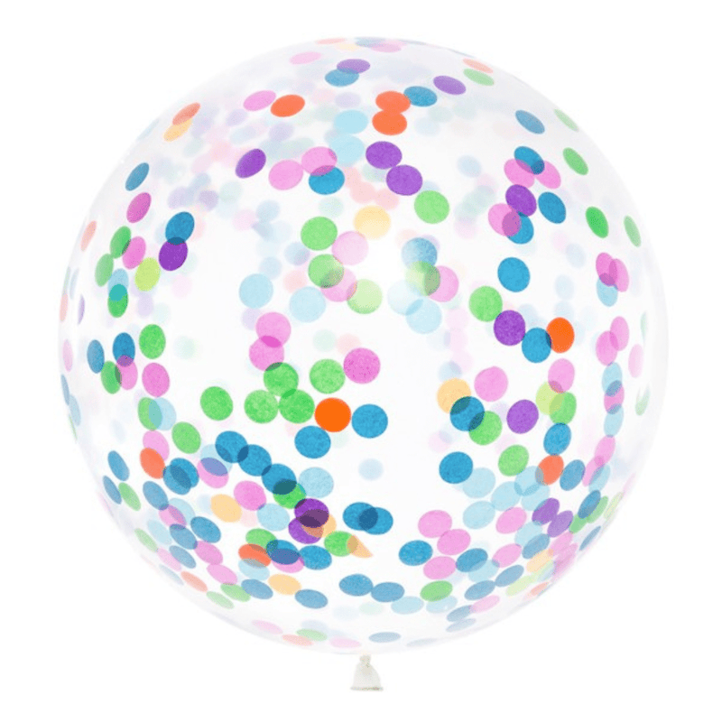 XXL Ballon Konfetti Bunt