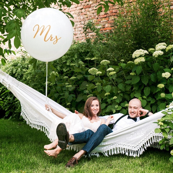 XXL Ballon "Mrs" Gold