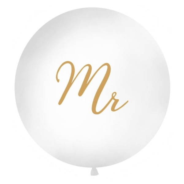 XXL Ballon Ø 1m "Mr" Gold