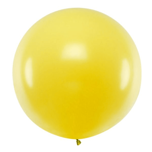XXL Ballon Ø 1m Pastell Gelb