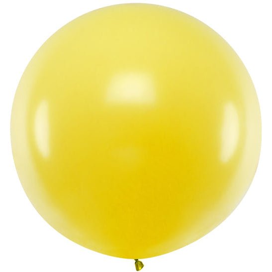 XXL Ballon Ø 1m Pastell Gelb