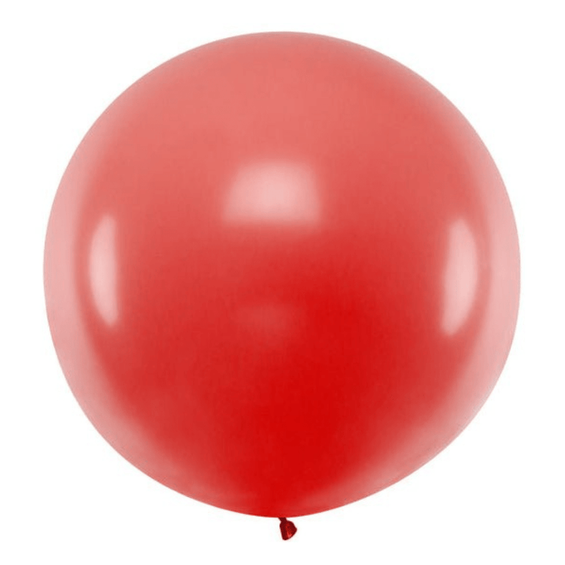XXL Ballon Ø 1m Pastell Rot