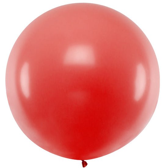 XXL Ballon Ø 1m Pastell Rot