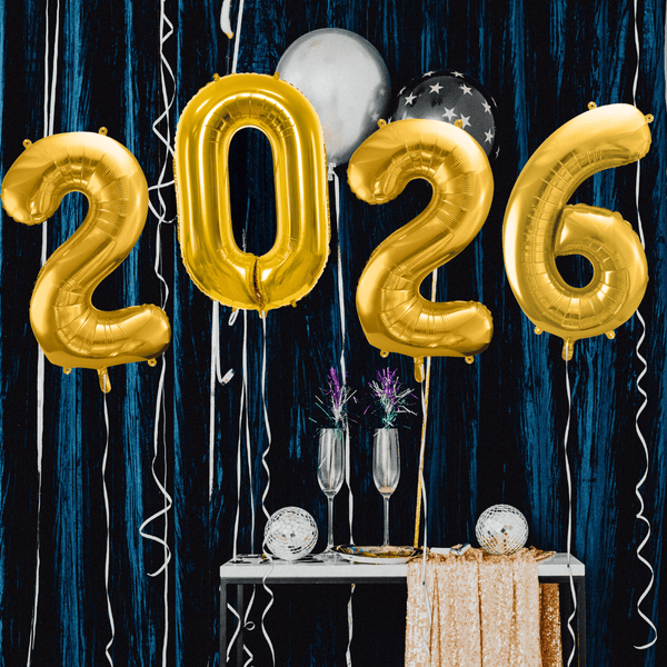 XXL Ballonschriftzug "2026"