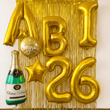 XXL Ballonschriftzug "ABI 2026" Gold