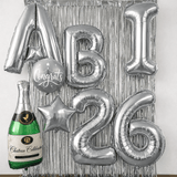 XXL Helium-Set "ABI 2026" Silber