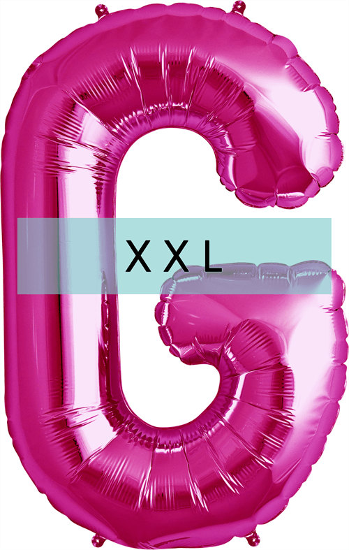 Buchstaben Ballon G XXL Pink - DECORAMI