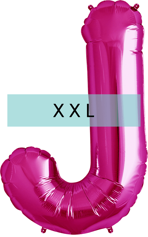 Buchstaben Ballon J XXL Pink - DECORAMI