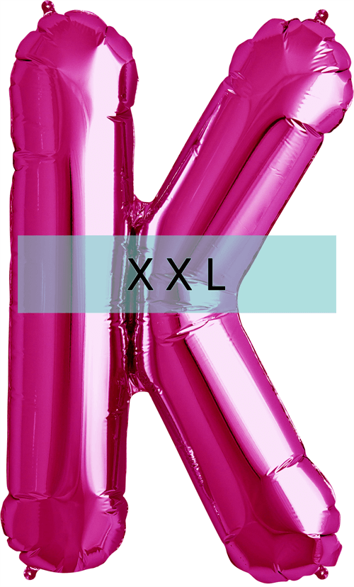 Buchstaben Ballon K XXL Pink - DECORAMI