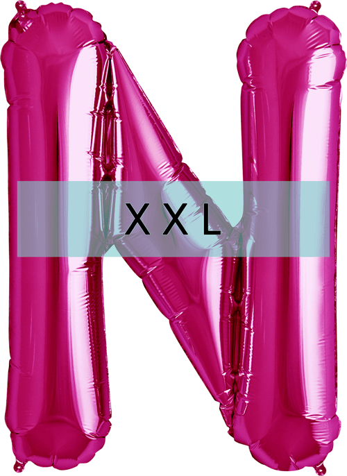 Buchstaben Ballon N XXL Pink - DECORAMI