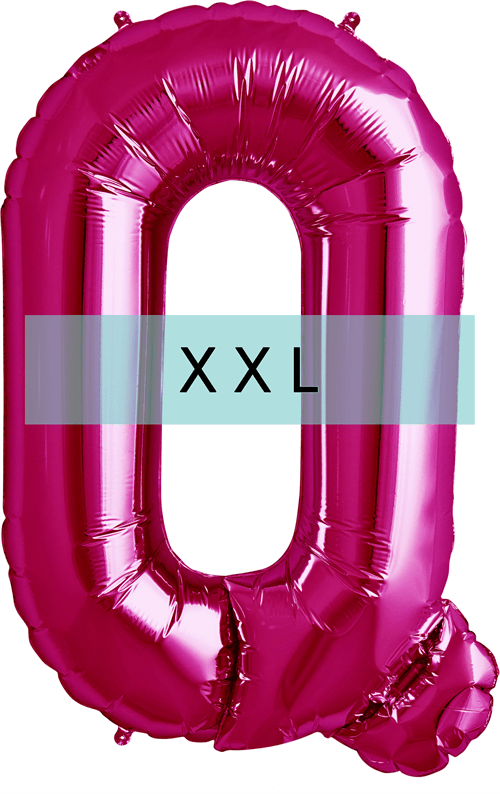 Buchstaben Ballon Q XXL Pink - DECORAMI