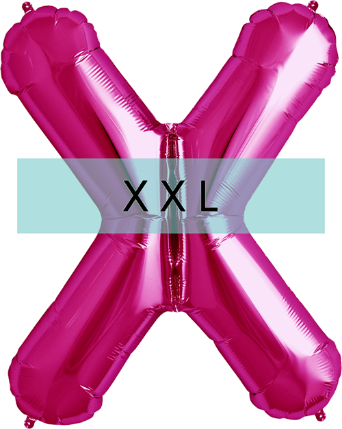 Buchstaben Ballon X XXL Pink - DECORAMI