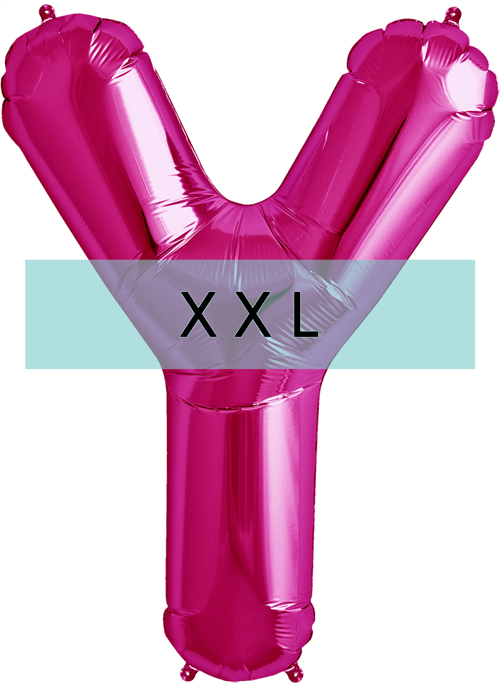 Buchstaben Ballon Y XXL Pink - DECORAMI