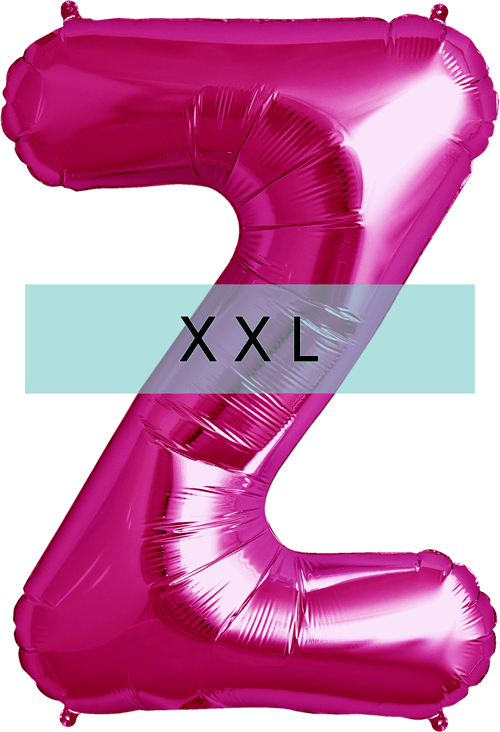 Buchstaben Ballon Z XXL Pink - DECORAMI