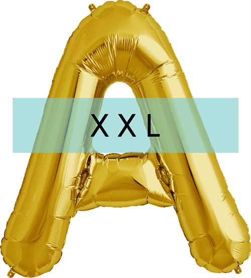 Buchstaben Ballon A XXL Gold - DECORAMI
