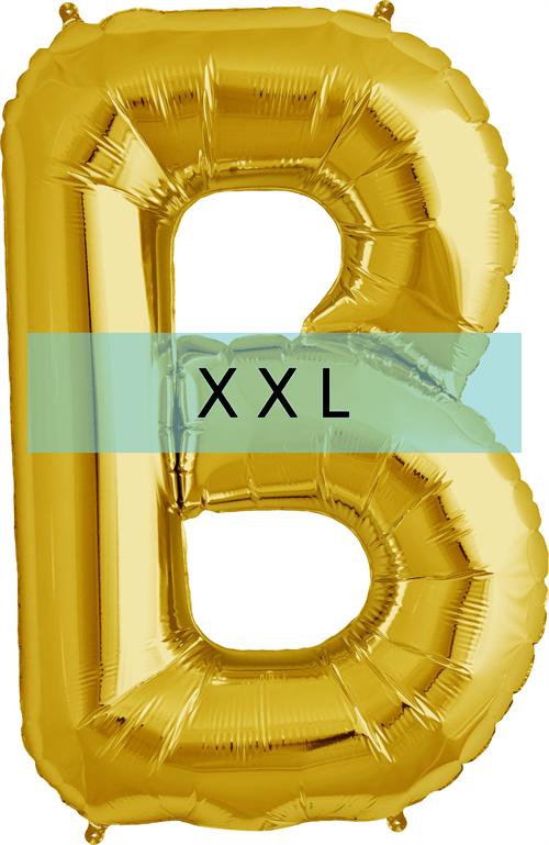 Buchstaben Ballon B XXL Gold - DECORAMI