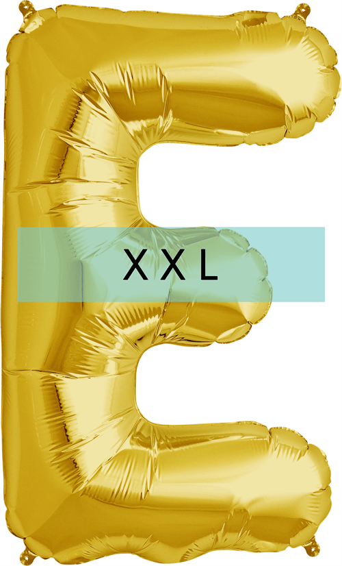 Buchstaben Ballon E XXL Gold - DECORAMI