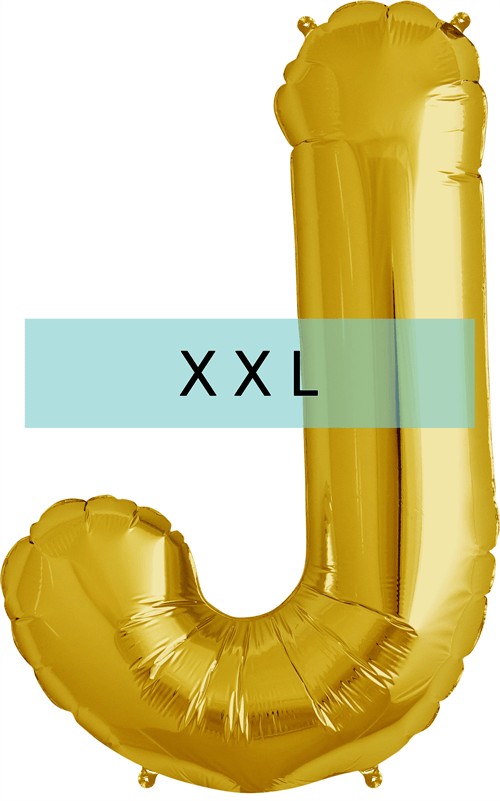 Buchstaben Ballon J XXL Gold - DECORAMI