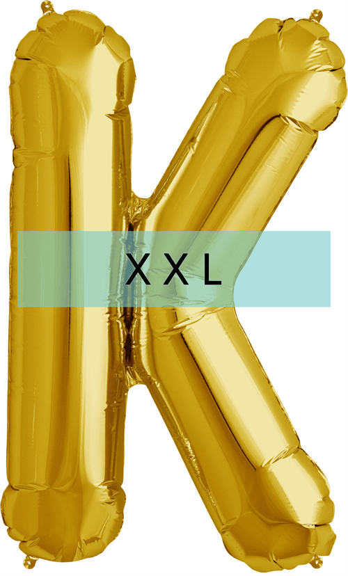 Buchstaben Ballon K XXL Gold - DECORAMI