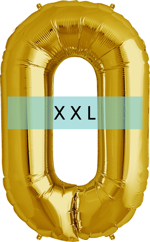 Buchstaben Ballon O XXL Gold - DECORAMI